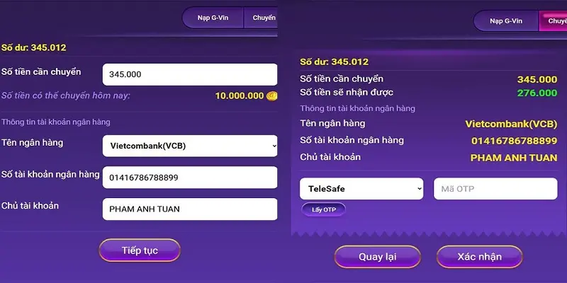 Rút Tiền 88VIN - Nhận Tiền Về Tài Khoản Chỉ Với 5 Phút - 88VIN